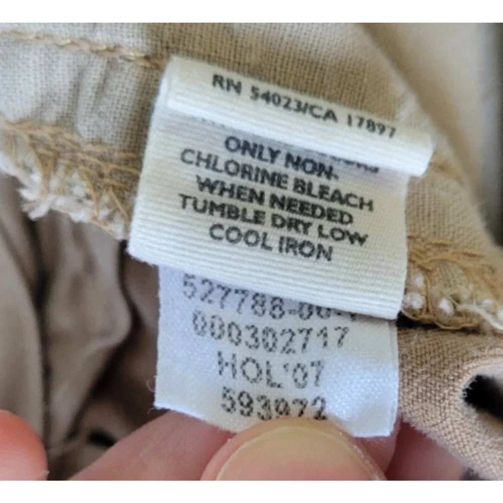 Old Navy Womens 16 Khaki Cargo Pants Wide Leg Utility Y2K Skater Cotton Tan